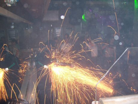 An odd way of doing fireworks